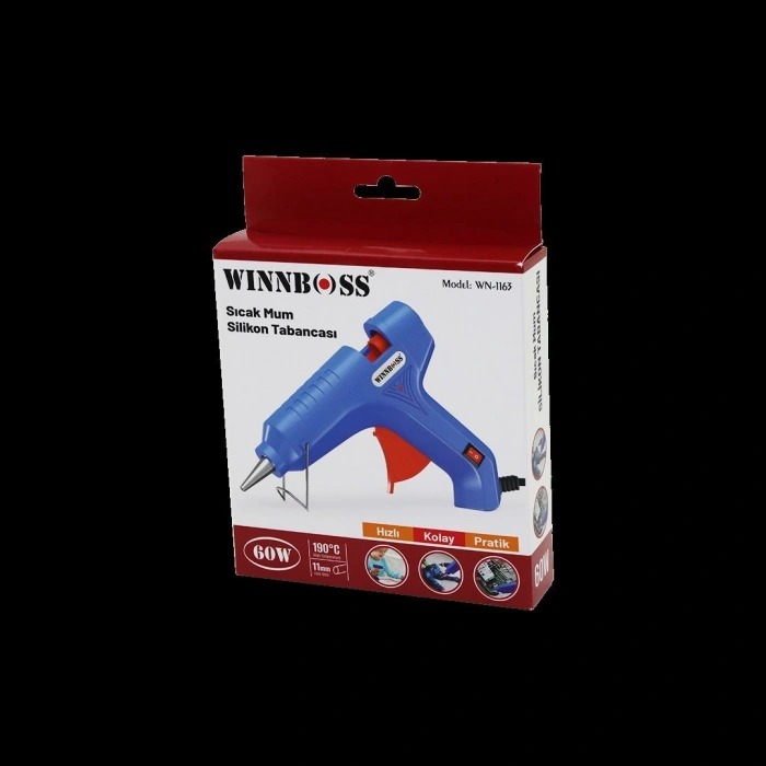 60W Anahtarlı Sıcak Silikon Tabancası (11mm, 190°C)
