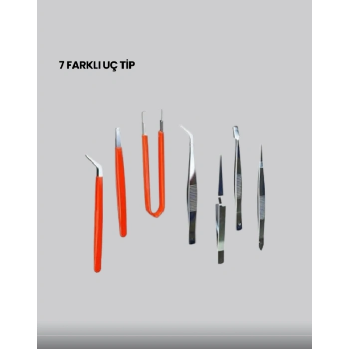 HERŞEYTREND 7 Parça Hassas Çelik Cımbız Seti Elektronik ve Saat Tamiri İçin