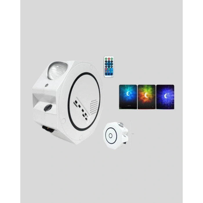 HERŞEYTREND Uzaktan Kumandalı Zamanlayıcılı Galaksi Yıldız Projektörü