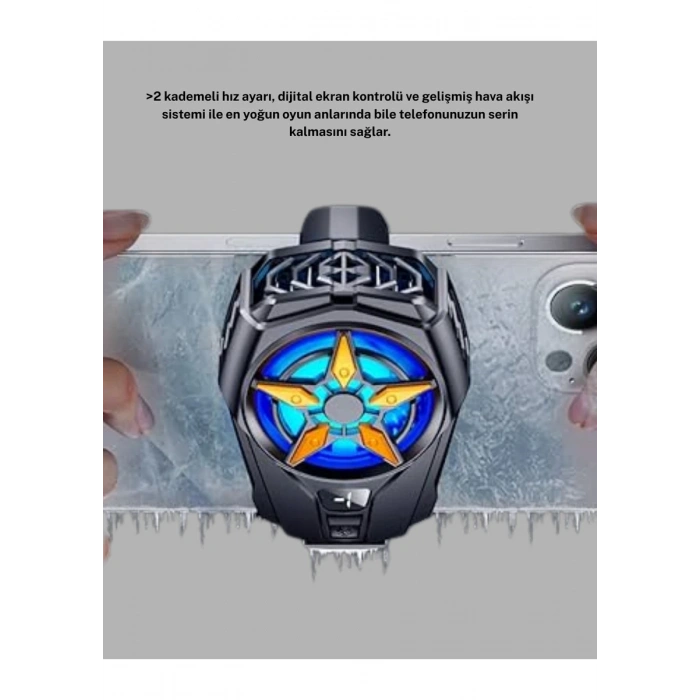 HERŞEYTREND Cep Telefonu Radyatörü Yarı İletken Hızlı Soğutma ve Dijital Ekran Kontrollü