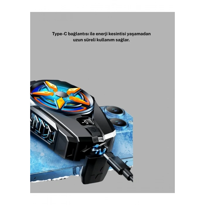 HERŞEYTREND Cep Telefonu Radyatörü Yarı İletken Hızlı Soğutma ve Dijital Ekran Kontrollü