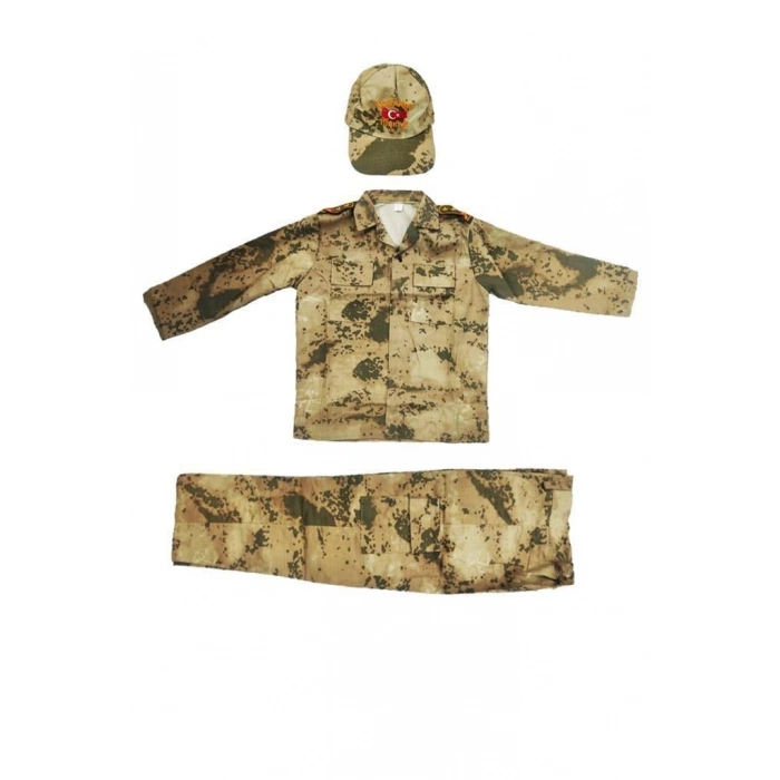 HERŞEYTREND Çocuk Asker Kıyafeti Single (JAN)