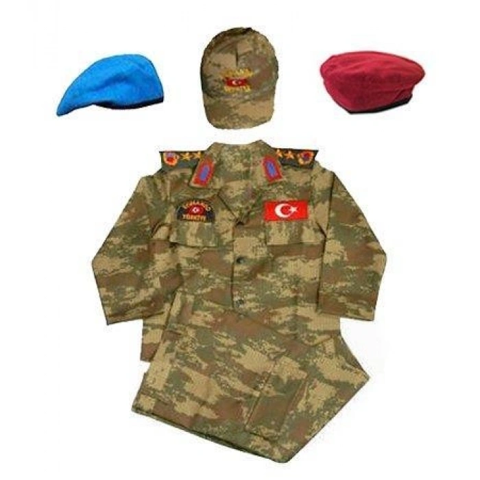 HERŞEYTREND Çocuk Asker Kıyafeti Single (TSK)