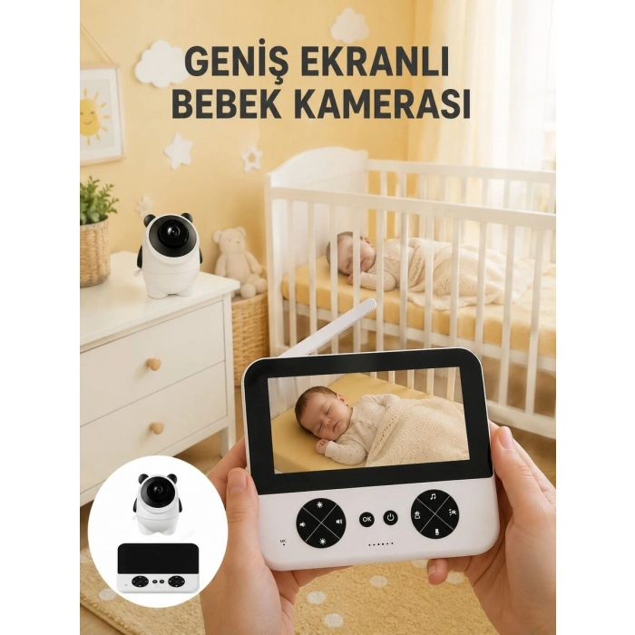 720P HD Gece Görüşlü Kablosuz Bebek Kamerası İki Yönlü Sesli Yeni Nesil