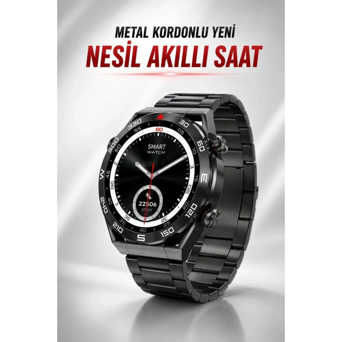 Akıllı Saat Yeni Nesil Bluetooth Bağlantılı Uyku ve Sağlık Takibi NFC ve GPS
