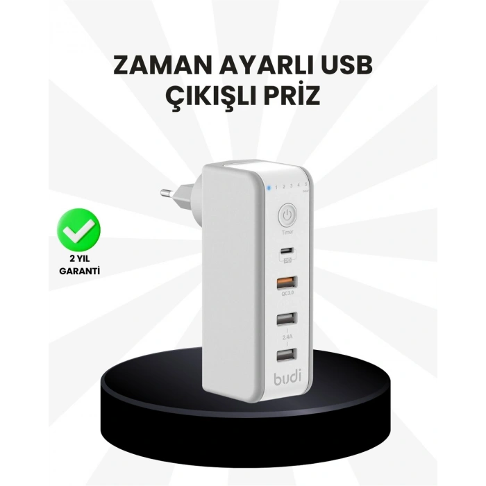 Akıllı Zaman Ayarlı Şarj Cihazı Güvenli ve Enerji Tasarruflu