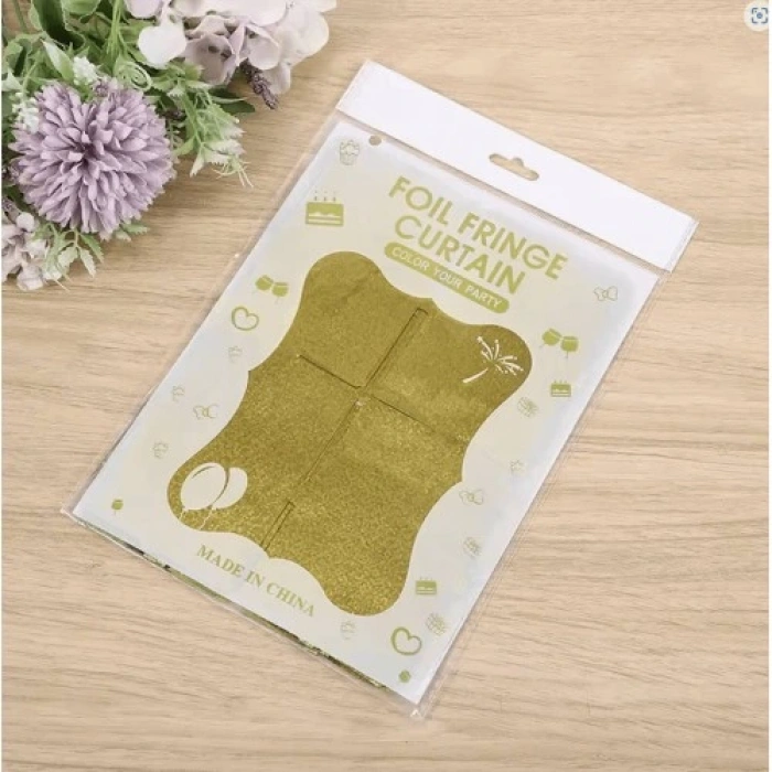 HERŞEYTREND Altın Gold Renk Fon Perde Dekor