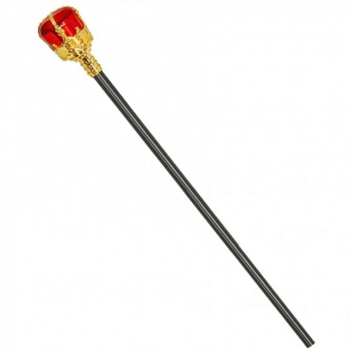 HERŞEYTREND Altın Prenses Tacı ve Kırmızı Asası