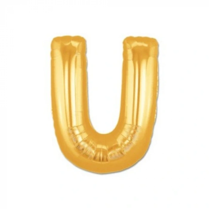 HERŞEYTREND Altın Sarısı Folyo Harf Balon 1 Metre