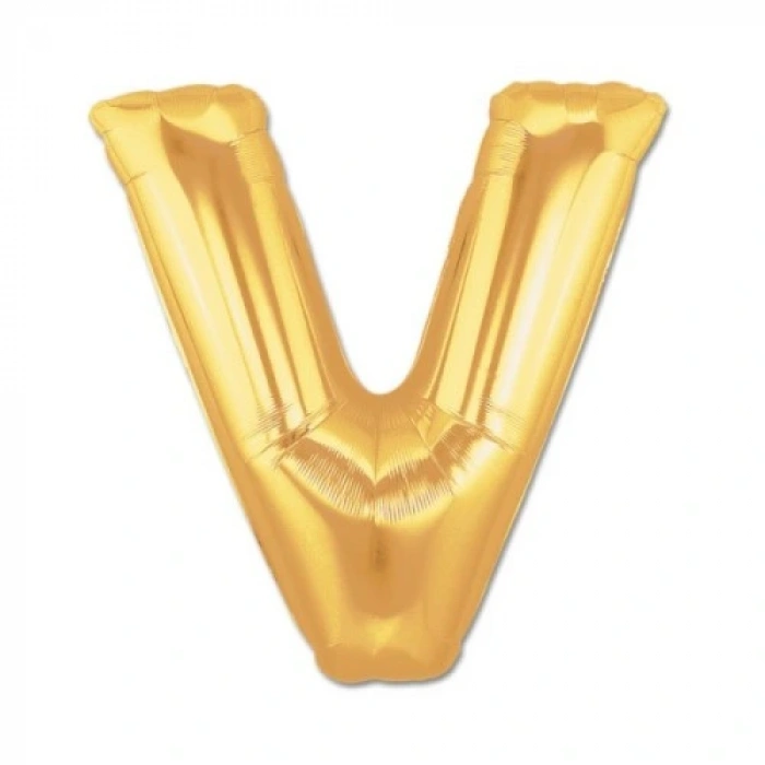 HERŞEYTREND Altın Sarısı Folyo Harf Balon 1 Metre