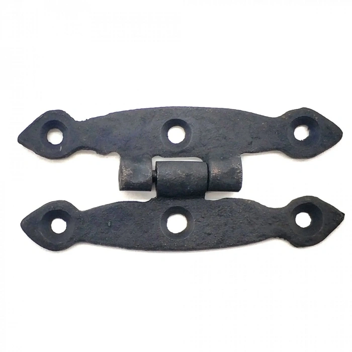 Antika Tarz Dekoratif Pirinç Dar Menteşe - 75x39 Mm, Oksit