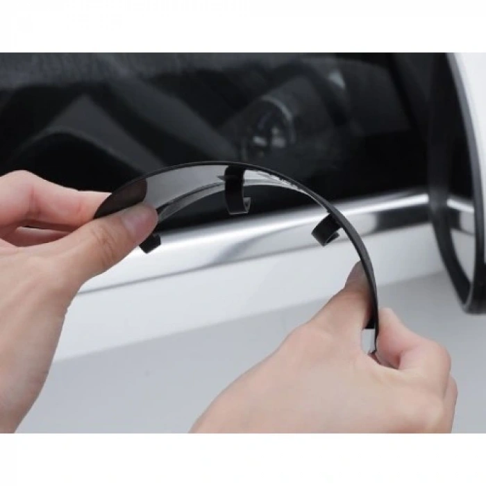 HERŞEYTREND Araba Ayna Yağmur Koruyucu Siper Karbon Desenli