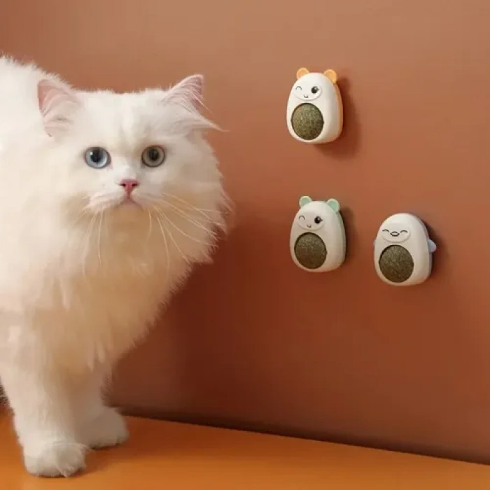 HERŞEYTREND Ayıcıklı Kedi Otu Yalama Topu