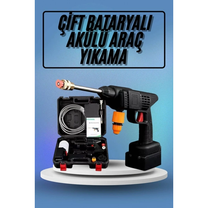 Bahçe Sulama Tabancası Makinesi Yüksek Basınçlı Akülü Yıkama Makinesi