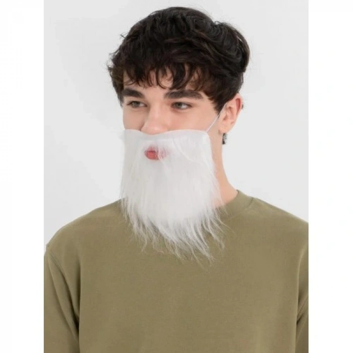 HERŞEYTREND Beyaz Kırçıllı Takma Sakal Çocuk Yetişkin