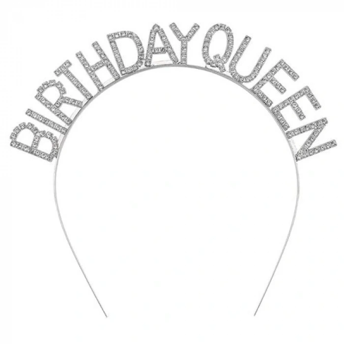 HERŞEYTREND Birthday Queen Yazılı Kraliçe Taç