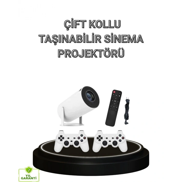 Bluetooth 5.0 ve Wi-Fi 6 Akıllı 4K Projeksiyon