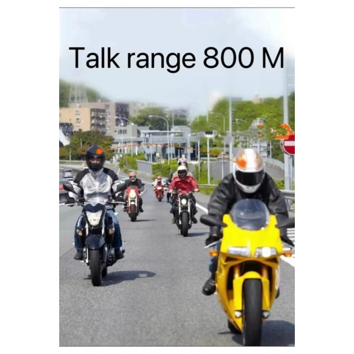 Bt62 Motosiklet Kask Kulaklığı Bluetooth Intercom 2 Intercom Bağlantılı