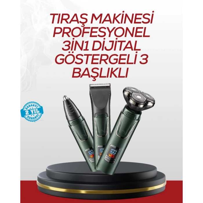 Burun, Sakal ve Saç İçin Erkek Tıraş Cihazı
