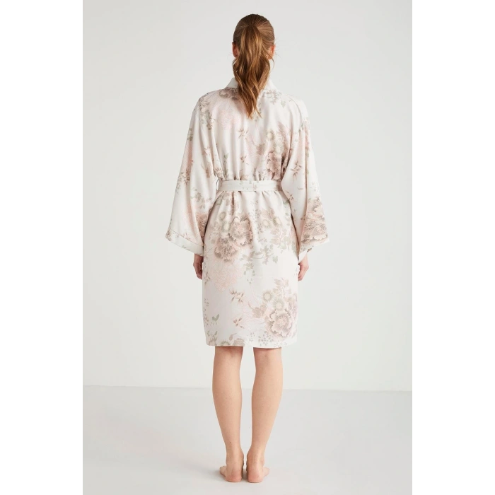 Catherines Çiçek Desen 2li Sabahlık Gecelik Takımı