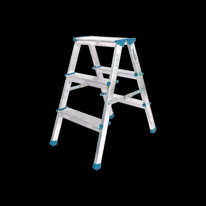 Çift Basamaklı 3+3 Alüminyum Merdiven 69 cm