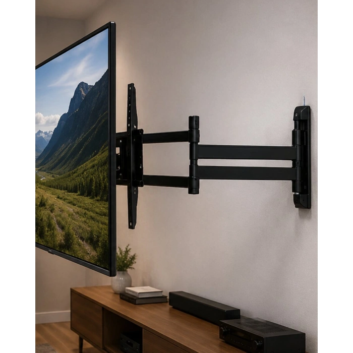 Çift Kollu TV Askı Aparatı Hareketli LCD LED Televizyon Askılığı