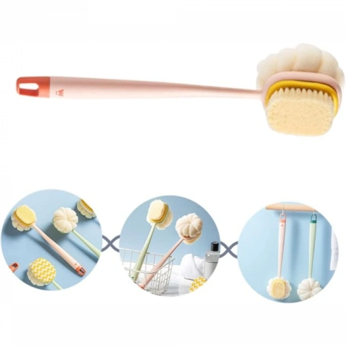 HERŞEYTREND Çift Taraflı Banyo Duş Fırçası