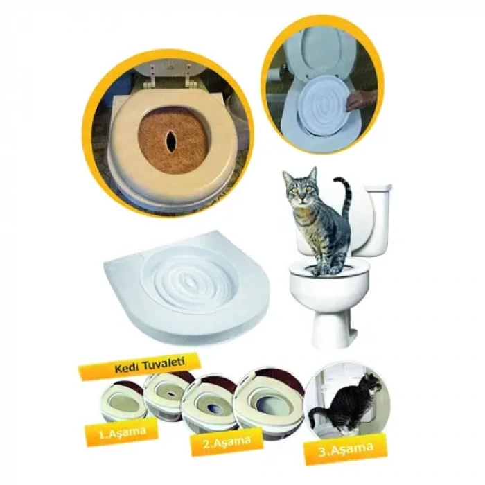 HERŞEYTREND CitiKitty Klozet Kedi Tuvaleti Eğitim Seti