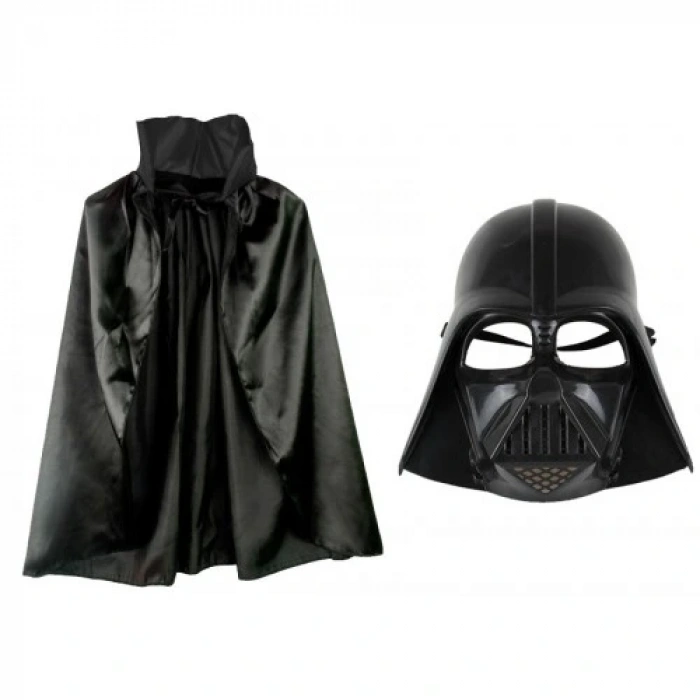 HERŞEYTREND Çocuk Boy Darth Vader Maskesi ve Pelerin Seti