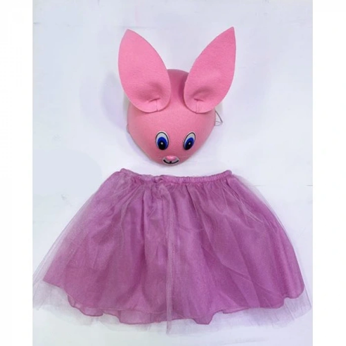 HERŞEYTREND Çocuk Gösteri Kostümü Pembe Tavşan