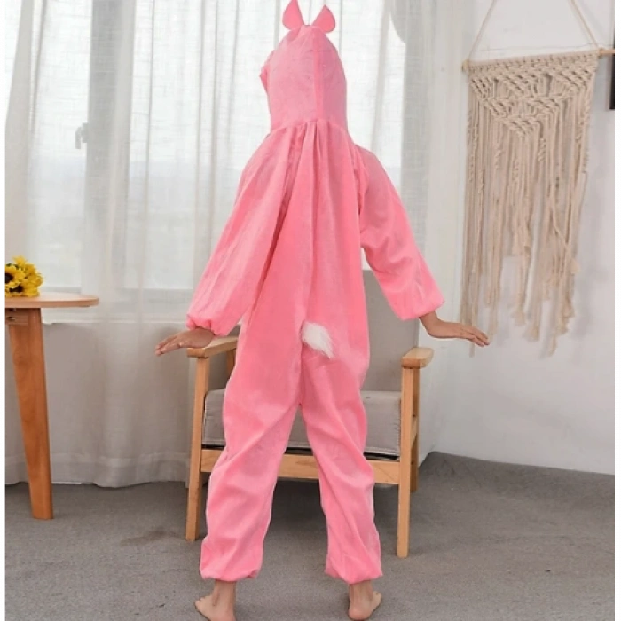 HERŞEYTREND Çocuk Tavşan Kostümü Pembe Renk 2-3 Yaş