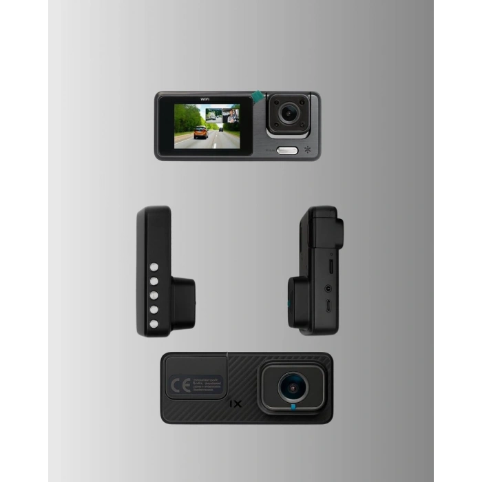 Çok Açılı Araç İçi DVR | Ön İç Arka Kamera, Döngü Video Kaydı