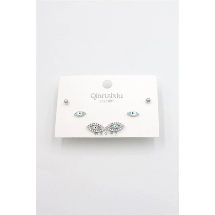Çoklu Set Küpe - Gümüş