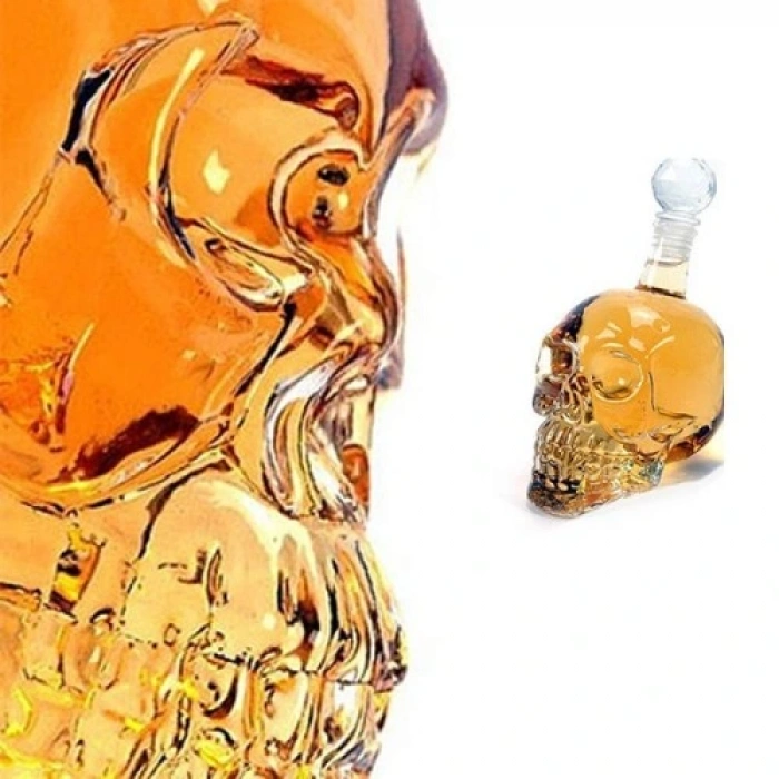 HERŞEYTREND Crystal Head Kuru Kafa Cam Şişe