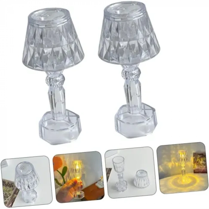 HERŞEYTREND Dekoratif Pilli LED Masa Lambası 12Li