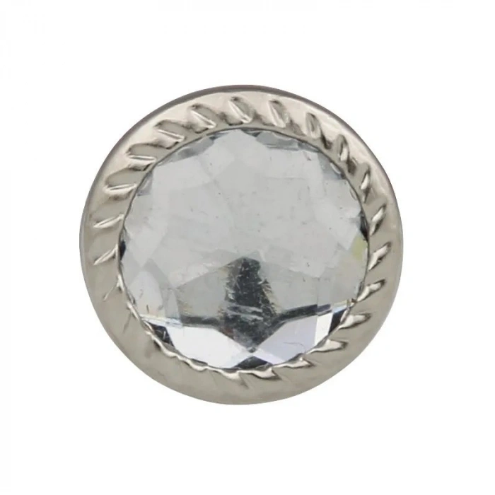 Dekoratif Parlak Taşlı Kabara Raptiye 17 Mm - 500