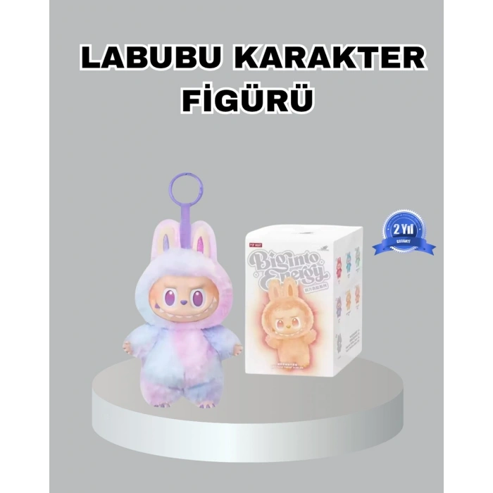 Dekoratif Yumuşak Labubu Peluş Figür – Koleksiyonluk ve Çocuklara Uygun Hediye 20 cm
