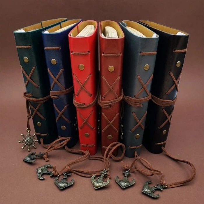 HERŞEYTREND Deri Pusula Tasarımlı Defter