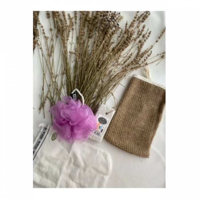 HERŞEYTREND Doğal 4Lü Banyo Hamam Seti