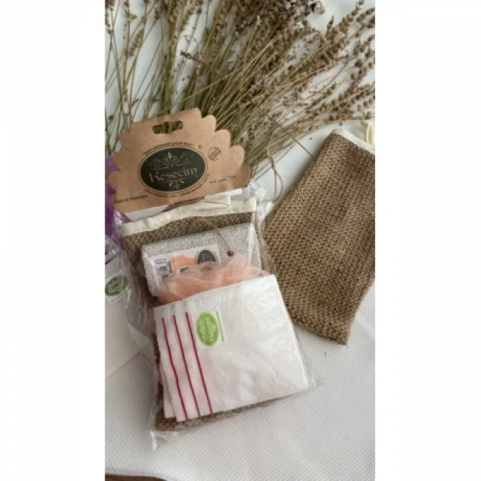 HERŞEYTREND Doğal 4Lü Banyo Hamam Seti