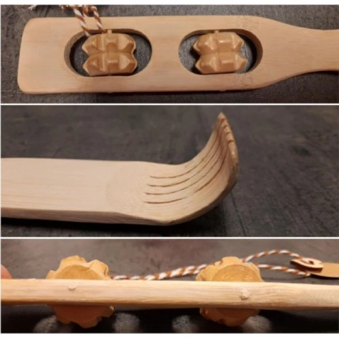 HERŞEYTREND Doğal Bambu Kaşınma Ve Masaj Sopası