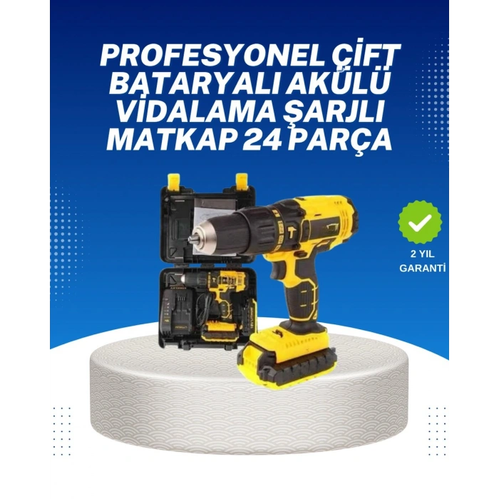 Ev ve Atölye İçin 12V Akülü Matkap | Plastik Mandren ve Metal Şanzıman