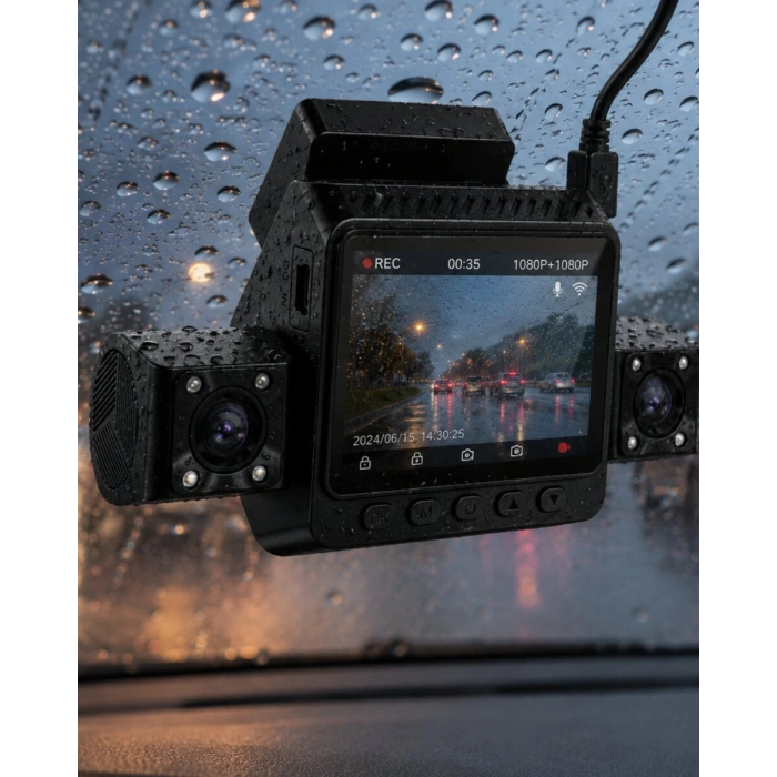 Full HD Araç Kamerası 170 Derece Geniş Açılı Park Modlu Kayıt Cihazı