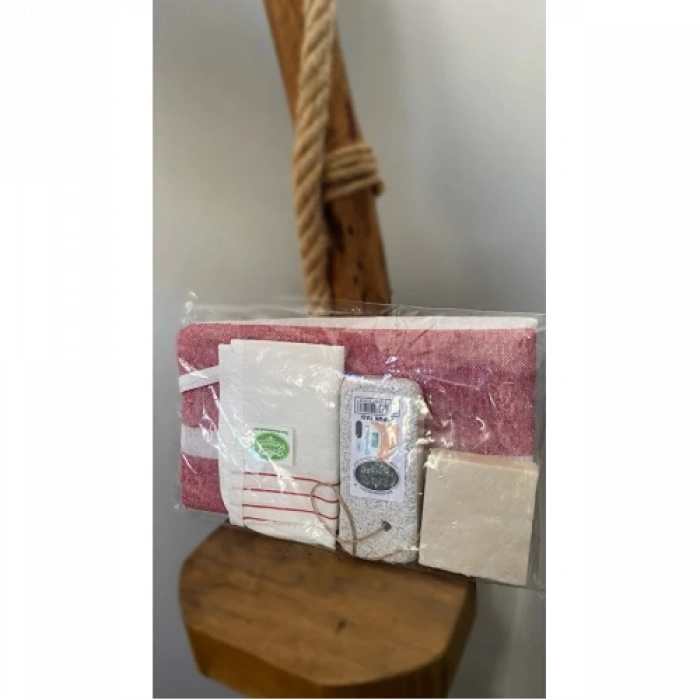 HERŞEYTREND Gelin Damat Hamam Banyo 4Lü Set