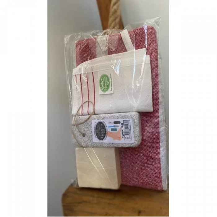 HERŞEYTREND Gelin Damat Hamam Banyo 4Lü Set