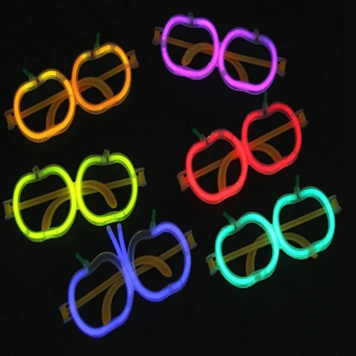 Glow  Elma Gözlük - Glow Partisi Gözlüğü - Glow  Gözlük 12 Adet
