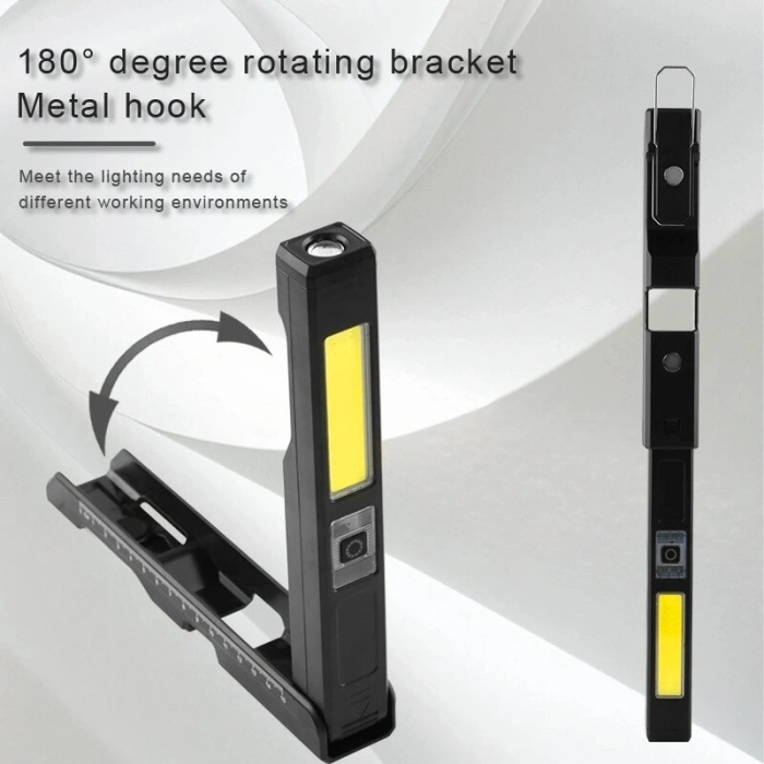 Gold Silver Gs-2070 30w Şarjlı Mıknatıslı Katlanabilir Led Çalışma Tamirci Feneri