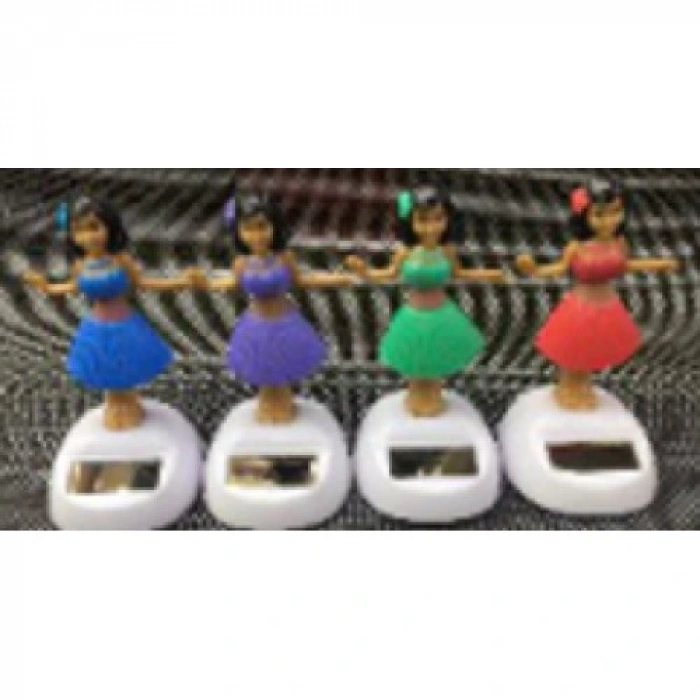 HERŞEYTREND Güneş Enerjili Solar Dans Eden Hula Kızı Figürü