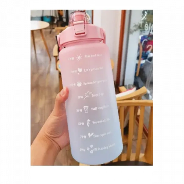 HERŞEYTREND Günlük Motivasyon Su Matarası 2 Litre