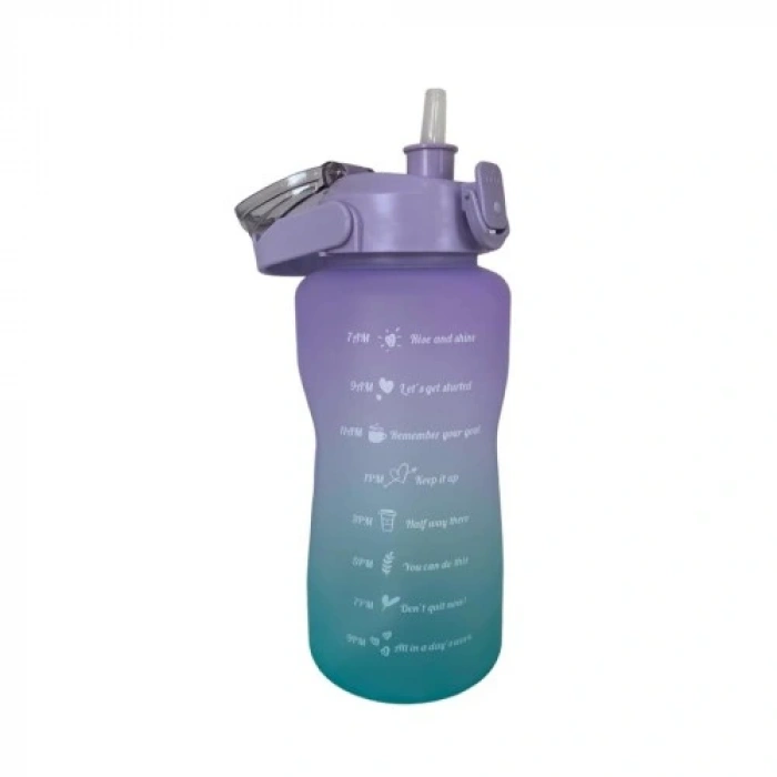 HERŞEYTREND Günlük Motivasyon Su Matarası 2 Litre